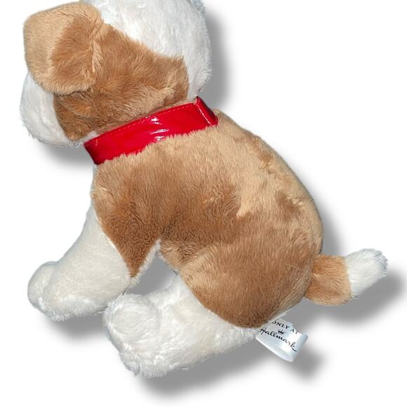 Hallmark Plush Dog Bulldog Love You Pup Stuffed Animal Nursery Decor Gift 8” - Picture 7 of 12